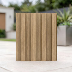 Oak seamless waterproof WPC wall panels 15×240cm pack of 16 – Solid Furniture UK