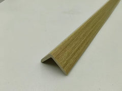 Oak wall panel end trim main view showing oak wood-effect finish for seamless wall panel installation by Solid Furniture UK.