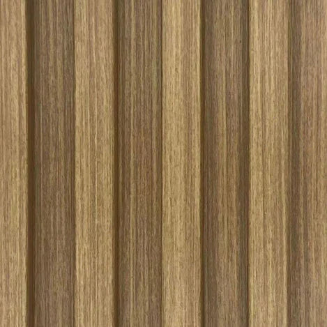 Close-up view of oak WPC waterproof wall panels UK by Solid Furniture UK showing natural wood grain texture and premium seamless decorative finish for modern interiors
