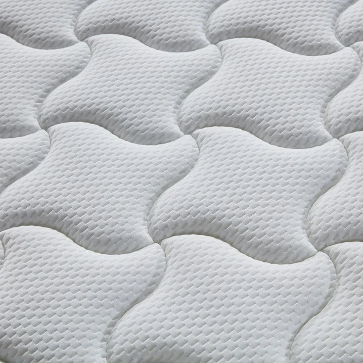 Close-up view of mattress fabric and pillow top – Solid Furniture UK