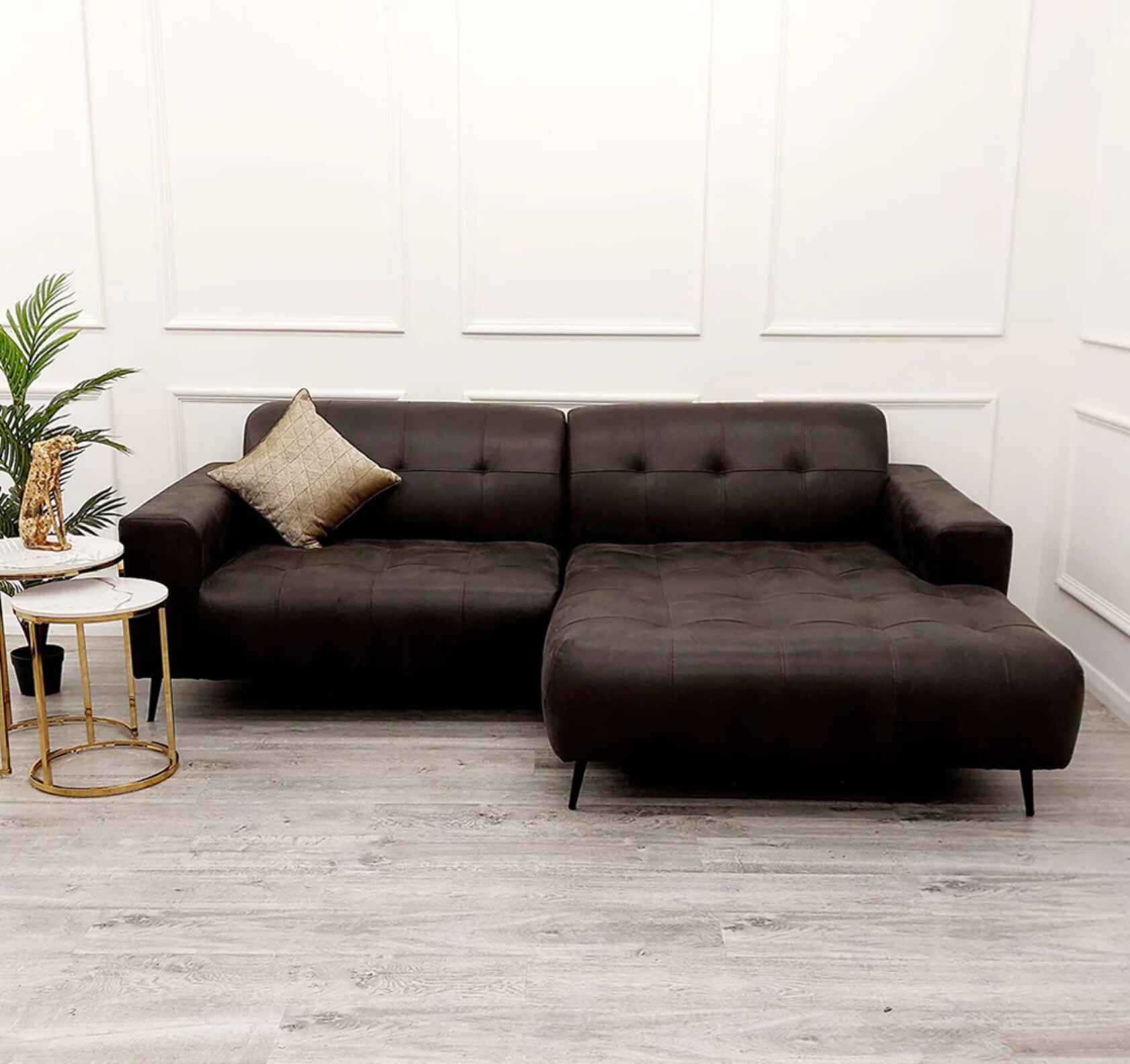 Stylish Oslo Open Plan Corner Sofa for Modern Living Room SOLID FURNITURE UK
