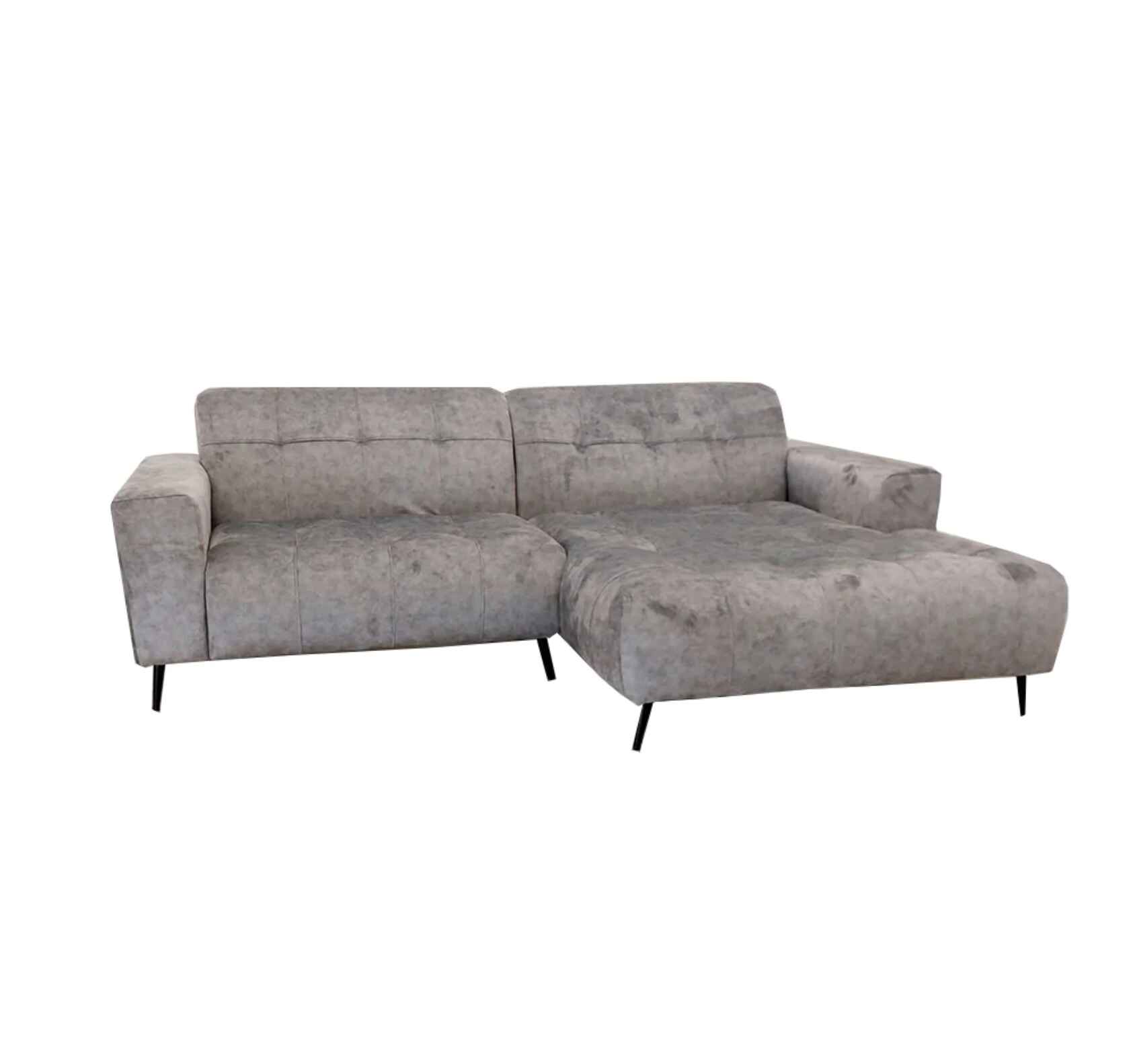 Luxury Oslo Corner Sofa in Soft Velvet Fabric SOLID FURNITURE UK