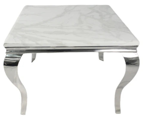 Sofia 1m round grey marble dining table with grey base in modern dining room solid furniture UK