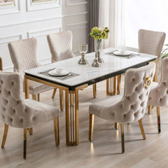 Sorrento rectangle ceramic dining table 150cm modern luxury dining table Solid Furniture UK