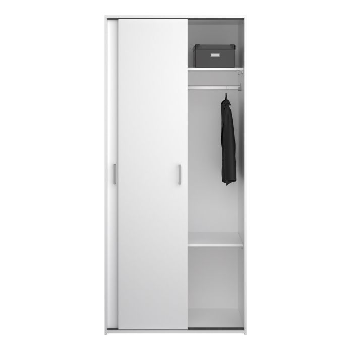 Anti-tip safety fittings of Space 2 Sliding Doors Wardrobe for secure use in homes with children