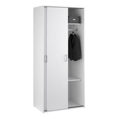Close-up of laminated board material of Space 2 Sliding Doors Wardrobe, durable and moisture resistant