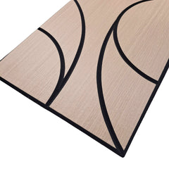 Spiral acoustic wall panels pack of 4 in premium oak finish with real wood veneer and acoustic felt backing by Solid Furniture UK for modern interiors