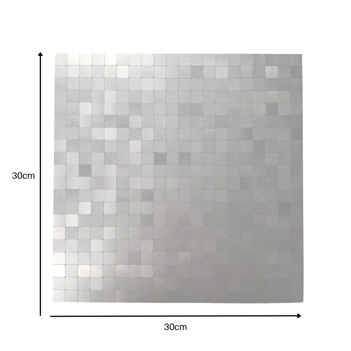 square mosaic wall tiles 30 x 30cm pack of 10 by Solid Furniture LTD dimension guide showing sheet size and coverage