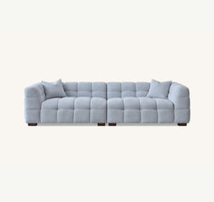Tribeca 4 seater sofa in pearl bouclé fabric- SOLID FURNITURE LTD