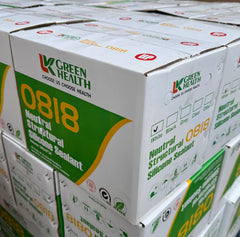 Box view of eco-friendly wall panel adhesive packaging for trade and bulk supply by Solid Furniture LTD with low VOC safe indoor construction adhesive tubes
