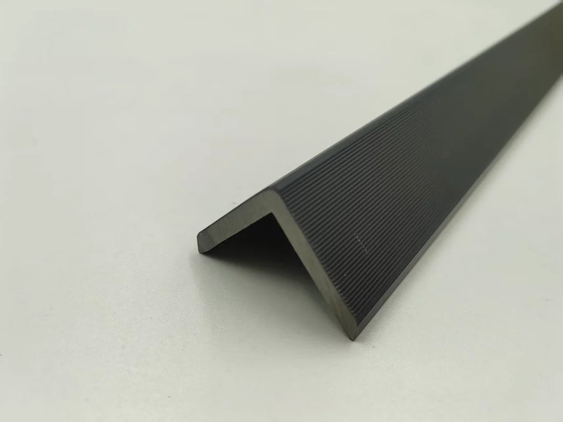 Wall Panel End Trim Black Finish Composite Edge Trim Main View Solid Furniture UK