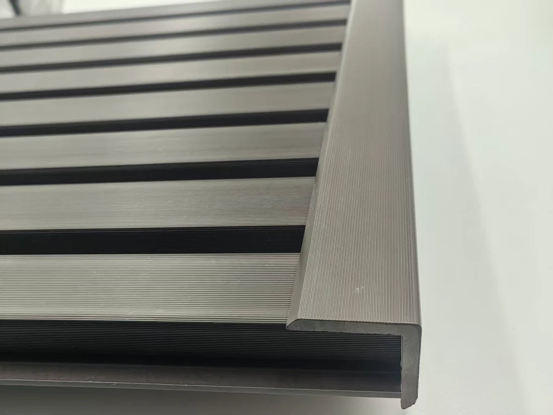 Wall Panel End Trim Dark Brown Finish Vertical Installation Composite Trim Solid Furniture UK