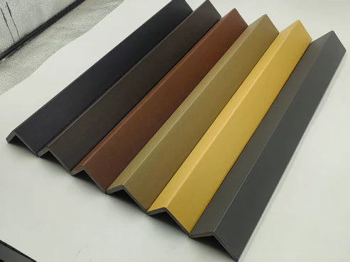 Wall Panel End Trim Multi Colour Oak Grey Light Brown Dark Brown Black Khaki Composite Edge Trim Solid Furniture UK