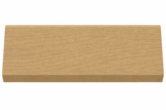 Wall panel end trim in oak finish 240cm UK main view by Solid Furniture LTD