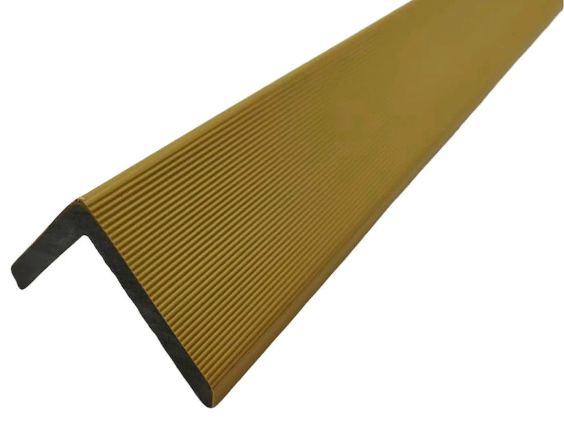 Wall Panel End Trim Oak Finish Composite Edge Trim Front View Solid Furniture UK