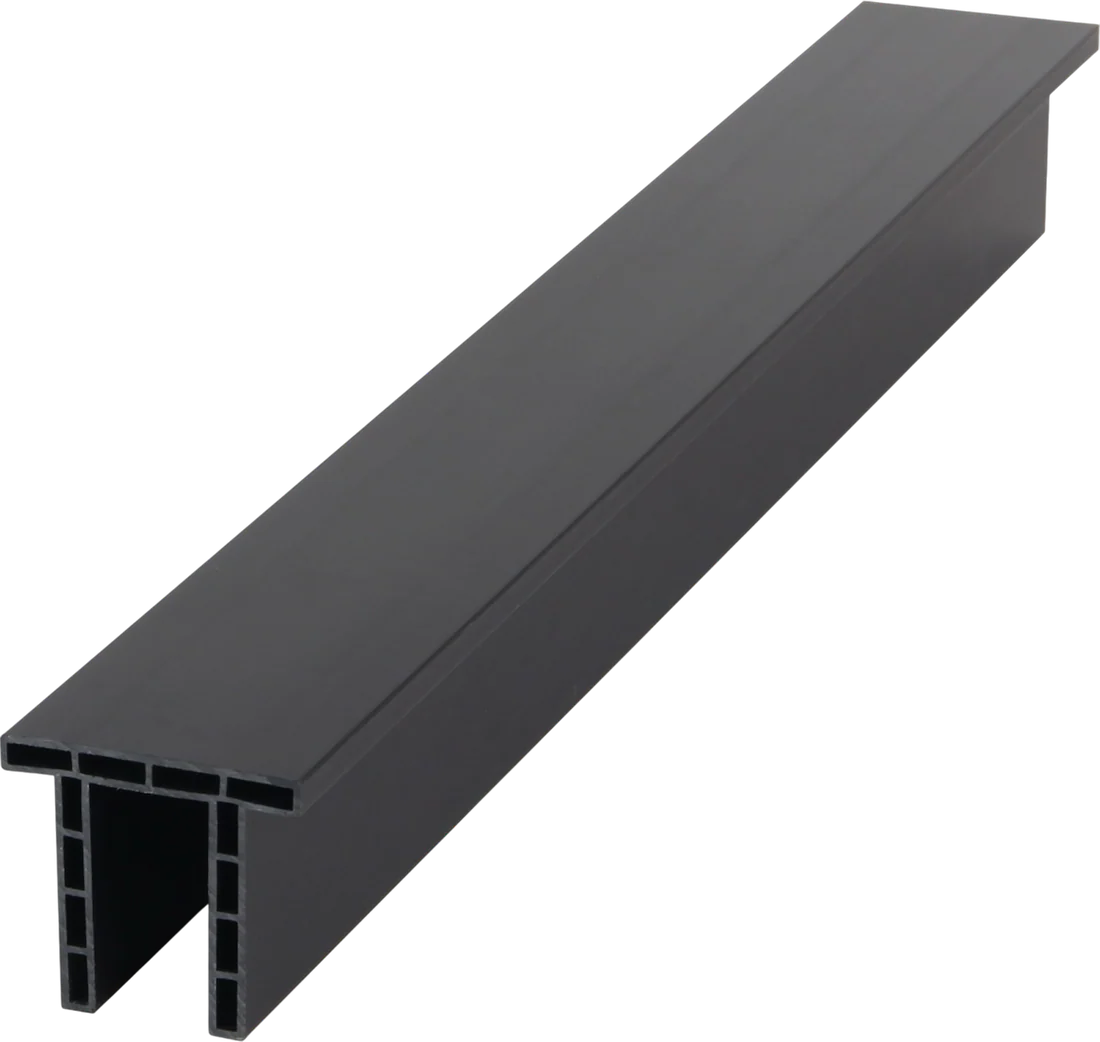 Walnut composite fence panel trim main view by Solid Furniture UK