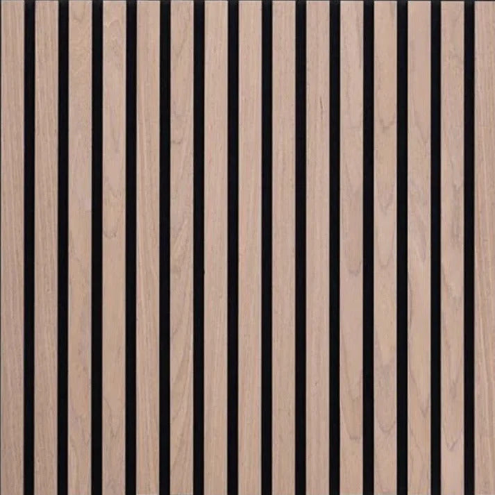 3D decorative walnut square acoustic panels 60x60cm main view by Solid Furniture LTD showing real wood slats and felt backing