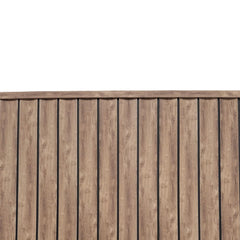 Walnut Wave wall panelling installed in a dining area UK