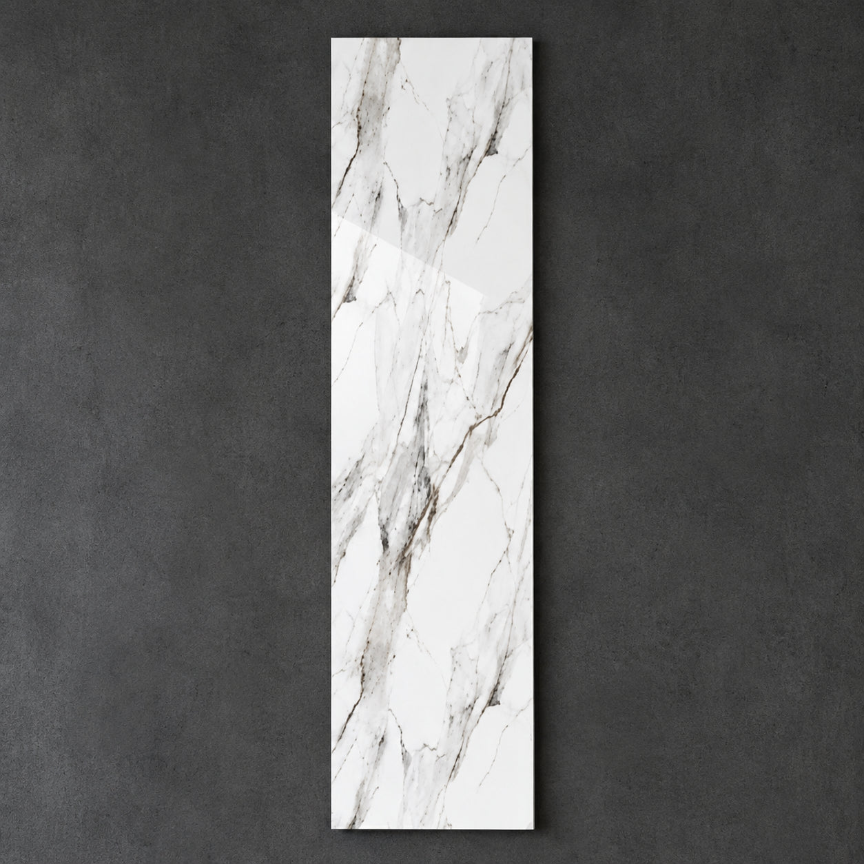 White marble PVC wall panels 60x240cm for kitchen and bathroom by Solid Furniture UK