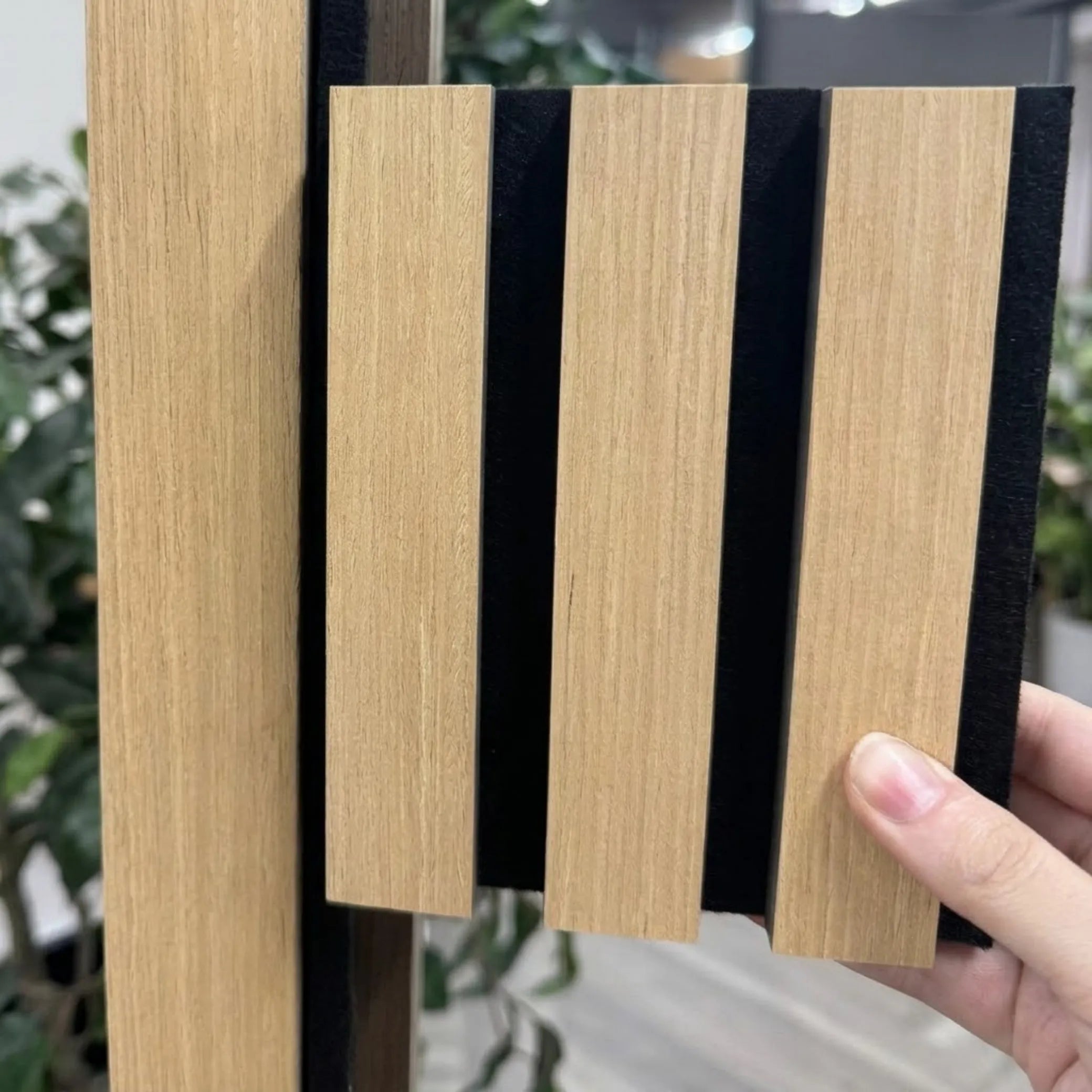 Original product image of White Oak Acoustic Slatted Wall Panels 60 × 240 cm – Solid Furniture UK
