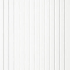 Front main view of white on white felt 3-sided acoustic slat wall panel 32 x 240 cm showing clean vertical slats and minimalist design solid furniture UK