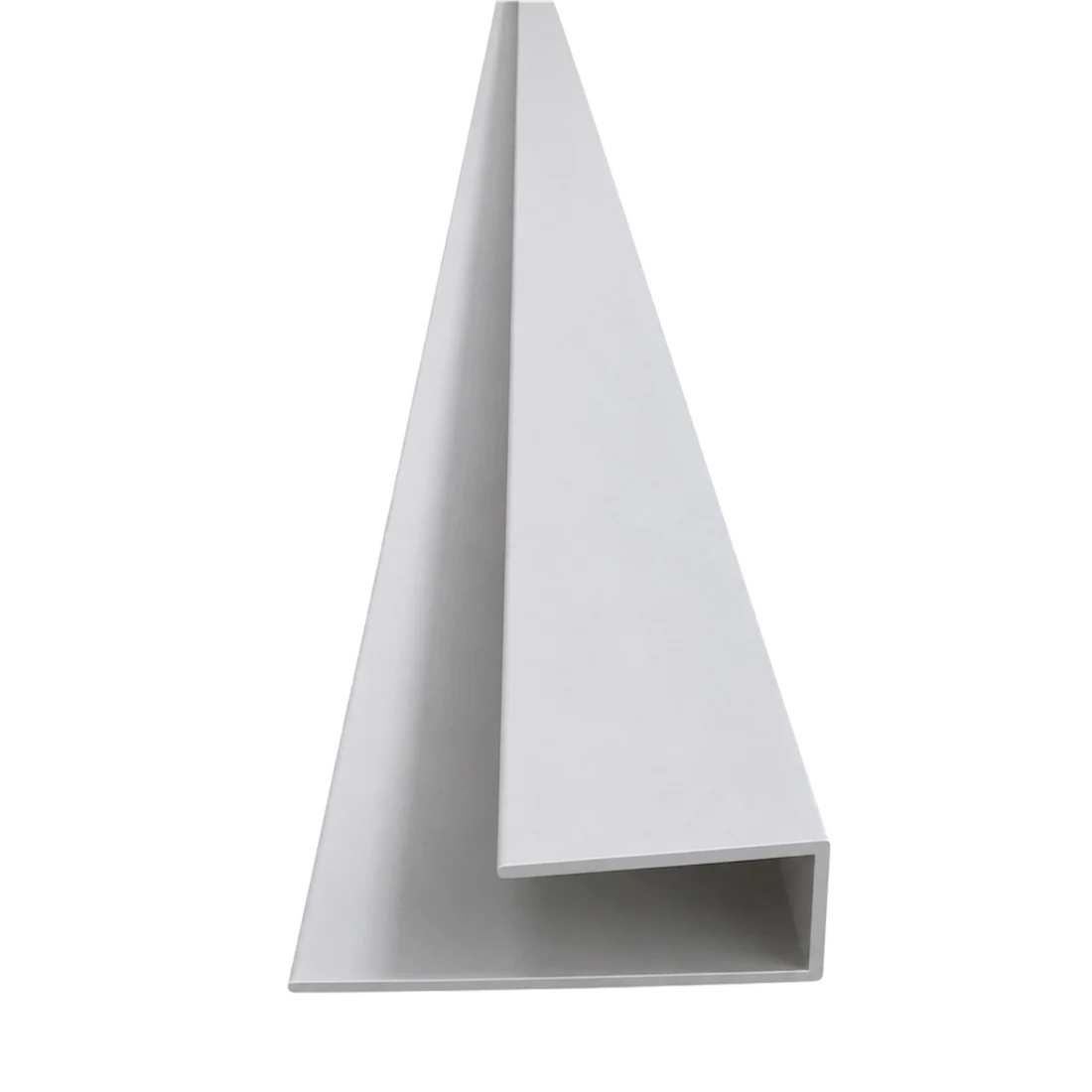 White WPC ceiling end strip 290cm from Solid Furniture UK