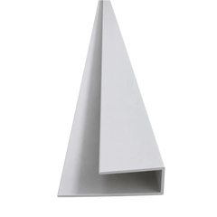 White WPC ceiling end strip 290cm from Solid Furniture UK