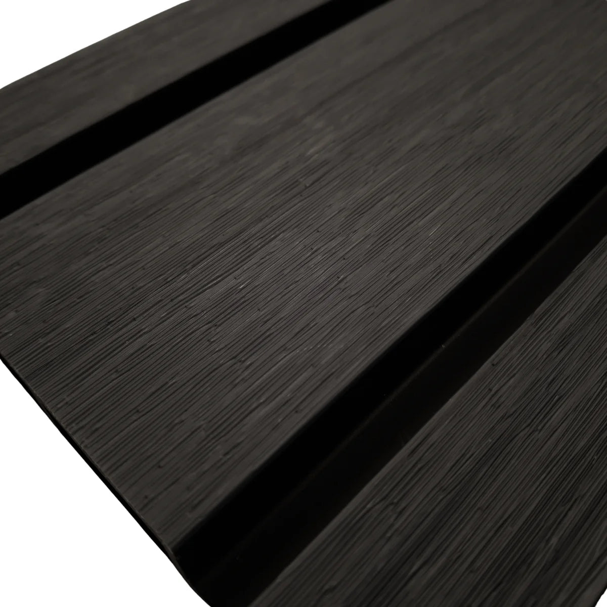 Black Oak waterproof composite slat wall panels for modern exterior wall cladding projects solid furniture UK