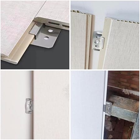 Angled view of WPC wall panel bracket installed behind panels by Solid Furniture UK ensuring secure and invisible wall fixing system