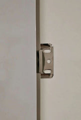 WPC wall panels installed using concealed brackets from Solid Furniture UK creating a smooth seamless modern interior wall finish