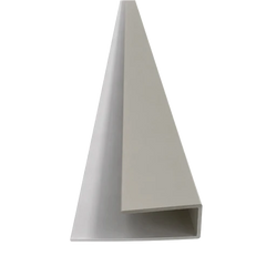 Light Grey WPC ceiling end trim for neat panel edges – Solid Furniture UK